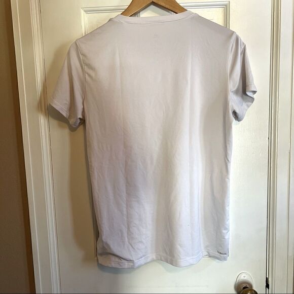 Adidas white v neck t-Shirt - Picture 2 of 3